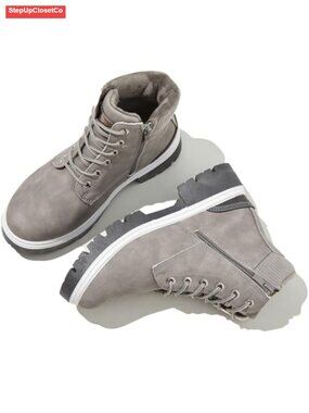 Women's Water-Resistant Ankle Hiking Boots Plush Lined Non-Slip